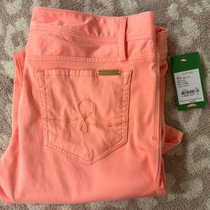 Lilly Pulitzer, Worth Skinny, Cheeky Melon, Size 10